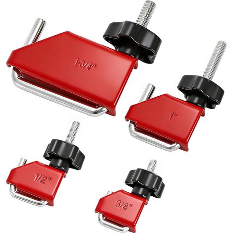 4-Piece Hose Clamp Set, Carbon Steel Hose Clamps for Flexible Fuel Lines, Coolers, Radiators, Heaters, Hose Clamp Tool Kit (1/5)