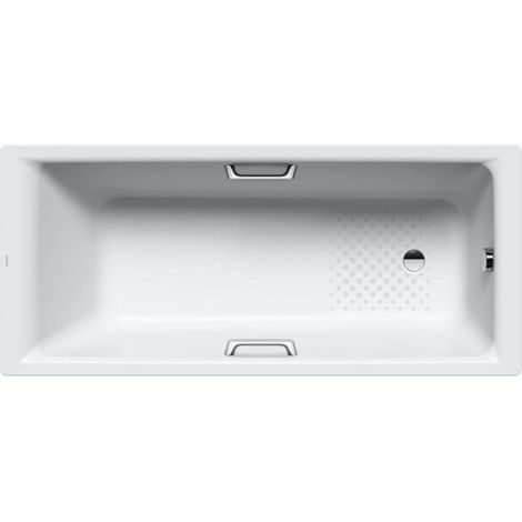Kaldewei Ambiente - Badewanne Puro Star 654, 170x75 cm, Löcher für Griffe, rutschfest, weiß 255430000001 (1/3)