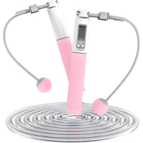 Corde à Sauter Numérique Réglable - Compteur de Sauts et Calories - Sans Câble - Pour Entraînement Fitness Intérieur/Extérieur - 1 Pièce (1/5)