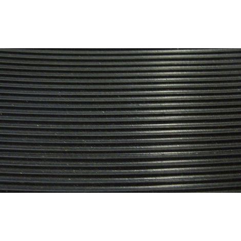Copripavimento Millerighe in Gomma SBR da 125 cm in Rotolo da 15 Metri NERO (1/2)