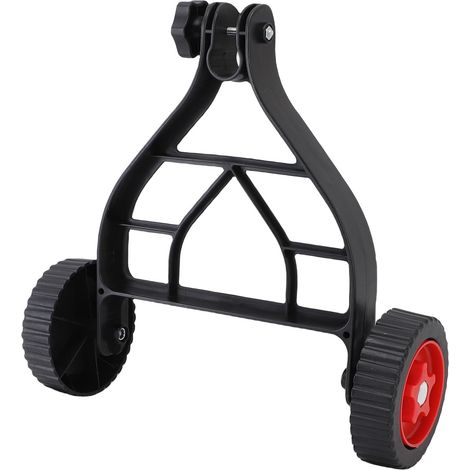 Roue de Support Réglable - 1 Pièce - Métal et Plastique - Cadre Triangulaire Robuste - Pour Tondeuses à Gazon - Diamètre 26-28mm (1/5)