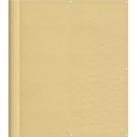 Écran de balcon sable 120x400 cm 100% polyester oxford