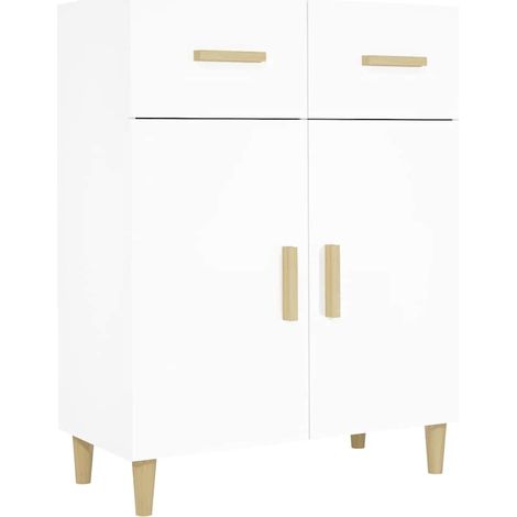 Sideboard/Anrichte/Buffet Weiß 69,5x34x89 cm Holzwerkstoff LXWW786987 (1/5)