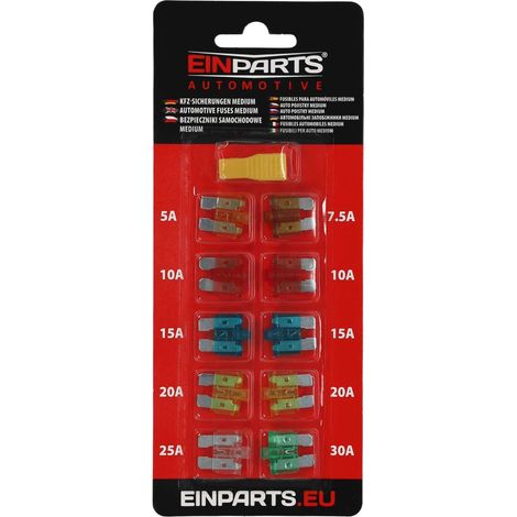 Fusibili standard ATO/ATC con LED, 10 pezzi EPFUSE12 (1/3)