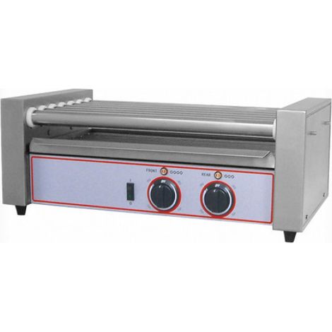 Cuiseur à Saucisses Électrique - 7 Rouleaux - Inox - 650W - Beckers