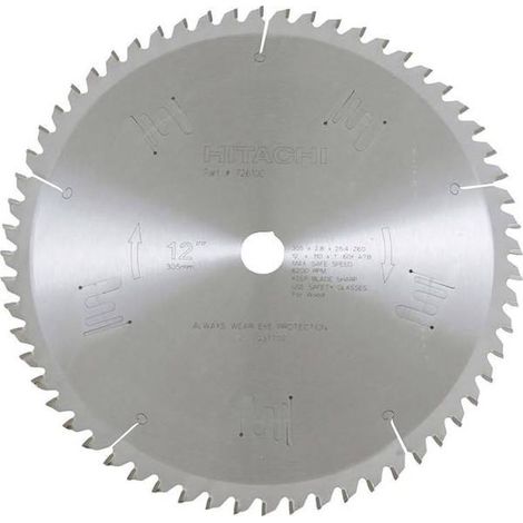Lame Ø216 60 dents alés.30mm HIKOKI 752448
