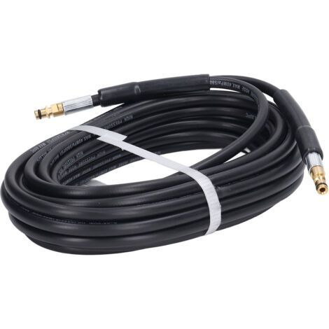 15m Rubber High Pressure Water Hose, 5800psi, 40mpa, Pressure Washer Hose Replacement for Karcher K2 K3 K4 K5, 2 End Caps (1/5)