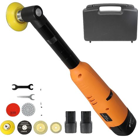 Molinillo eléctrico, 200 W de potencia, 7 velocidades variables, amarillo (14 accesorios) (1/2)