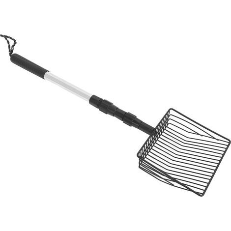 Beyamis Pelle litière chat extensible - Maille fine long manche métal modèle B (1/5)