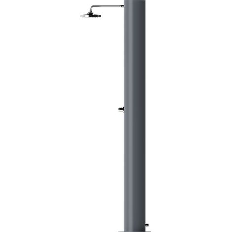 Doccia Solare da Giardino 70 L Soffione Eco Rain e Miscelatore Temporizzato Arno TA Grigio Ardesia (1/3)