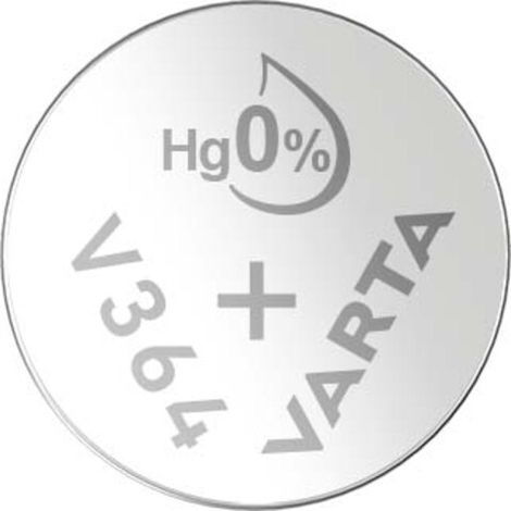 Varta SR60 Mikroknopfbatterie – V364 1,55 V Blister 1 Einheit ø6,8 x 2,15 mm