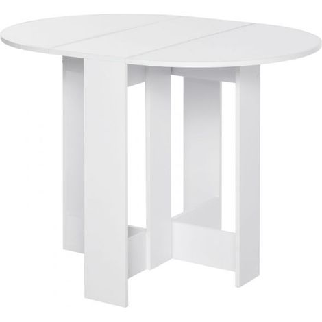 EASYCOMFORT Tavolino Pieghevole Pranzo Tavolo Consolle Salvaspazio per 2 Persone