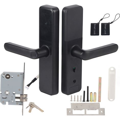 – Serrure de porte électronique intelligente Wifi – Déverrouillage par empreinte digitale et carte IC – Alimentation 4,5V-6V – Compatible Tuya (1/5)