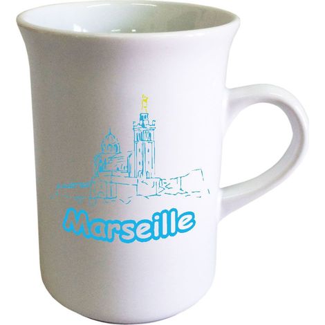 Tasse allongée pour le thé en céramique Marseille Cbkreation
