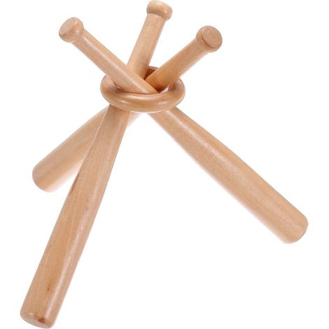 Baseball-Displayständer aus Holz mit Mini-Baseballschlägern – Ballhalter – Baseballzubehör (1/5)