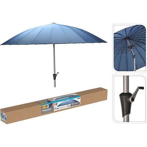 Parasol bleu de 280 mm, diamètre 248 cm