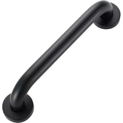 Haltegriff aus Edelstahl für Badezimmer, Badewanne, Haltegriff für Toilette, Toilette für ältere Menschen/Behinderte/Kinder/Schwangere, 50 cm (schwarz) (1/4)