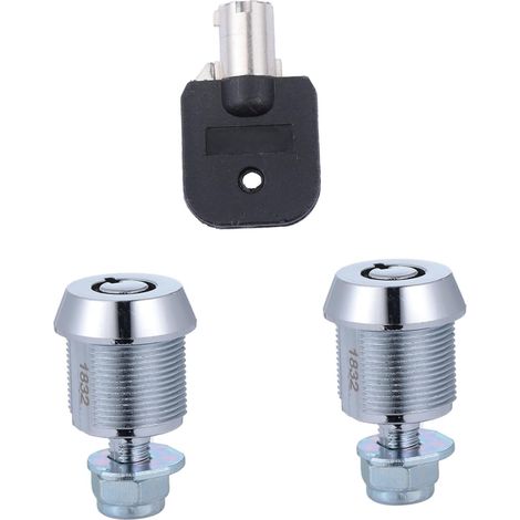 Serrures à came tubulaires WOONEKY avec clé, lot de 2, 17 mm (1/5)