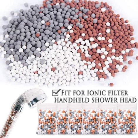 Kit 6 Mois de Recharge Filtre Douche Anti Calcaire - KEXIMIXUE - Billes douchette - Economie d'eau (1/5)