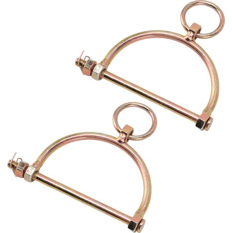 Lot de 2 anneaux nasaux bovins en acier inoxydable, pinces nez taureau demi-sabot, accessoire elevage ferme (1/5)