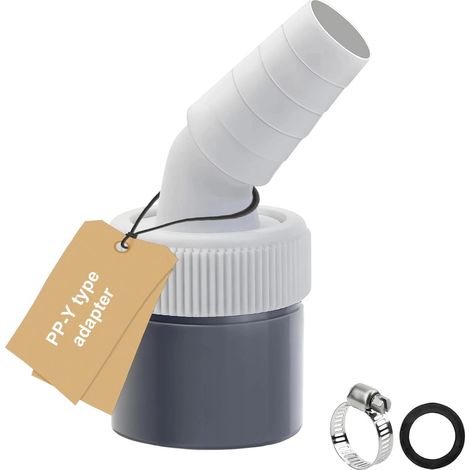Adaptateur de vidange pour machine à laver, à tête unique, convient pour lave-vaisselle, sèche-linge, machine à laver (1/5)