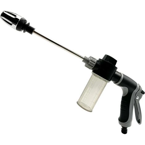 Pistola de agua para jardín, regadera de alta presión, resistente para lavado de autos, limpieza y riego de jardines y césped. (1/5)