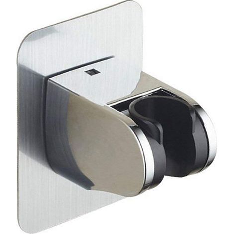 Support de douchette sans perçage, support de pommeau de douche adhésif, support de douche à angle réglable, ultra puissant et étanche. (1/5)