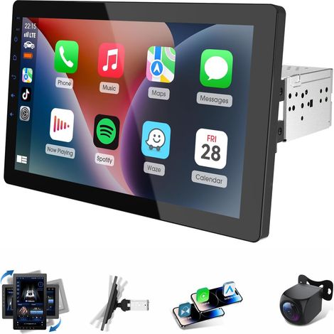 Autoradio 1 DIN 360° Rotatif Bluetooth Autoradio Car Play Voiture avec sans Fil carplay (1/5)