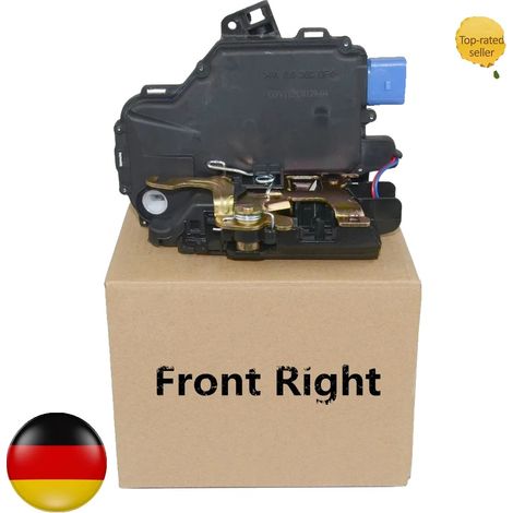 Mecanismo de cerradura de puerta, componentes duraderos, dimensiones estándar, compatible con varios modelos, tipo de mecanismo, número de modelo 6QD837016E (1/5)