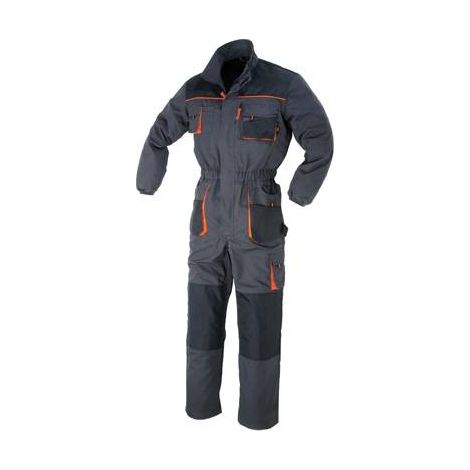 Tuta intera da lavoro canvas 48330 - 260 Gr. - 65% poliestere - 35% cotone - con inserti antiabrasione - Taglia: XS