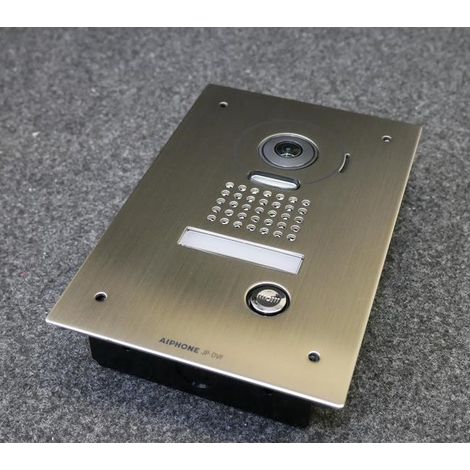 Aiphone – JPDVF Interphone vidéo Zoom encastré – Alimentation 230V – Vision nocturne – Pour bâtiments résidentiels (1/2)