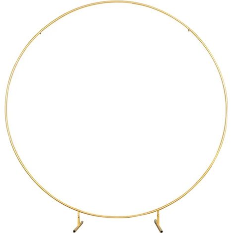 Arc circulaire, construction métallique robuste, options de décoration polyvalentes, Diamètre 2m-b, Base commune en or-b (1/2)