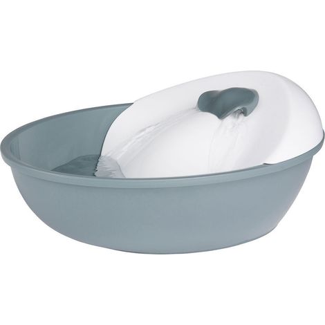 EYENIMAL Fontaine a eau Classic Pet 1,75 L - Gris et blanc - Pour chien et chat (1/5)