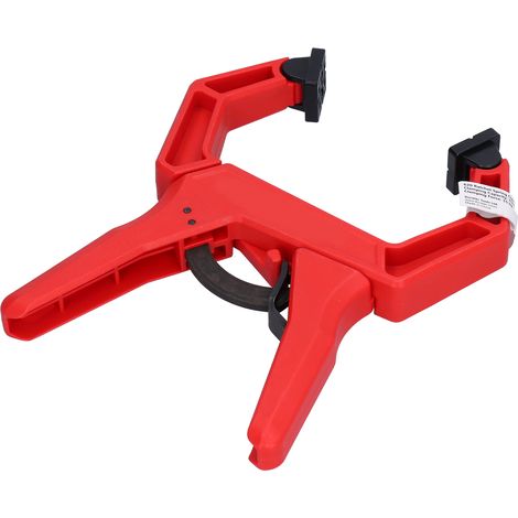 Set mit 3 DURATEC 3-Zoll-Federklemmen mit 50 mm Öffnung, Schnellratschenklemmen für die Holzbearbeitung, G-förmige Befestigungsklemme mit 75 mm Öffnung, ergonomische Klemme (1/5)