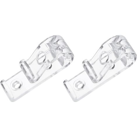 Attache-Chaîne Store - 2 Pièces - Plastique Transparent - Fixation Cordon Sécurisée - Pour Stores Enrouleurs et Rideaux - 50x15mm (1/5)