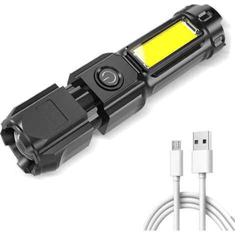 Lampe de poche LED rechargeable,lampe de camping haute luminosité avec 3 modes d'éclairage pour les urgences et l'extérieur (1/5)