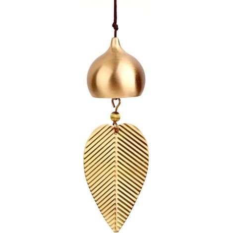 1 Carillon à vent, métal, design goutte d'eau, feuille suspendue, cuivre, intérieur extérieur, jardin terrasse décoration (1/5)