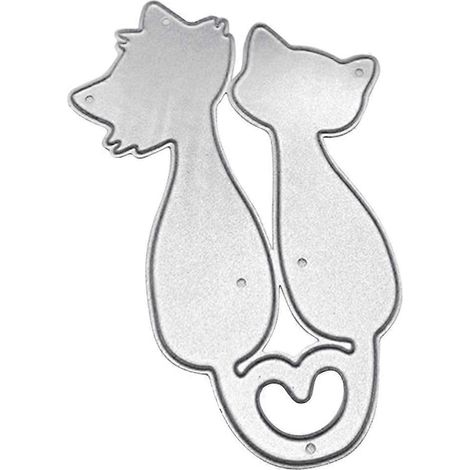 Metallstanzform „Liebe Katzen“ – Tolles Geschenk für Kinder, Erwachsene, Teenager, Jungen und Mädchen