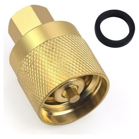 RE7141F Propane Forklift Connector Adapter Valve with Gasket – Brass Female Connector (1/4)
