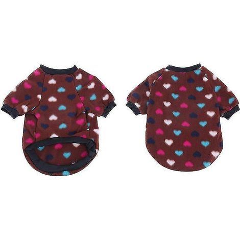 Chaleco de peluche blanco con dibujos animados para mascotas, suéter cálido para perros, ropa de otoño e invierno para perros pequeños, cachorros y gatos, sudadera con capucha suave para chihuahua y y (1/5)