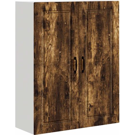 Maison Exclusive - Armario de Pared PORTO Roble ahumado 80 x 31 x (1/5)