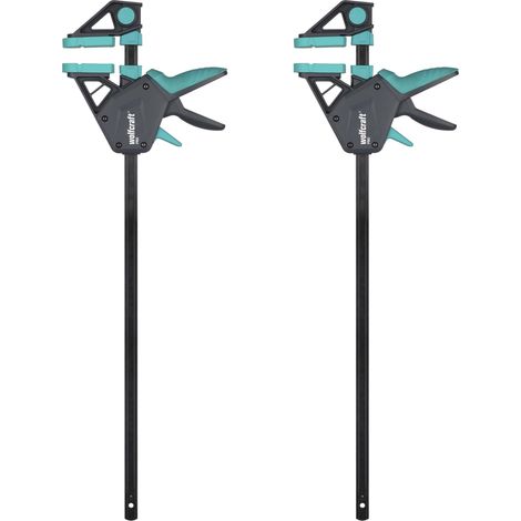Lot Serre-Joints à une main - Force de serrage 150 kg - Le serre-joint ergonomique pour une utilisation polyvalente - Ouverture 450 mm (1/5)