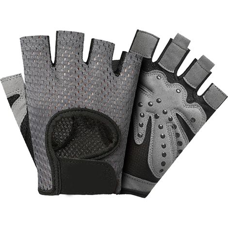 Gants D'entrainement - Sans Doigts - Mesh Respirant - Pour Musculation Fitness Cross-training - Par Paire (1/5)