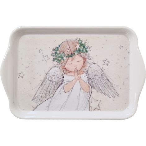 Mini plateau rectangulaire Prière d'ange 20.5 x 13.5 cm (1/2)