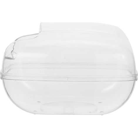 Baignoire transparente pour hamster, anti-éclaboussures, bleue (1/5)