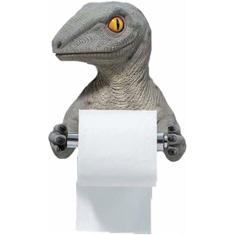 Porte-Rouleau De Papier Dinosaure - sans Perçage, Porte-Rouleau De Toilette Rangement De Salle De Bain Support De Rouleau De Papier Toilette Porte-Serviettes en Papier pour La Maison, Hôtel