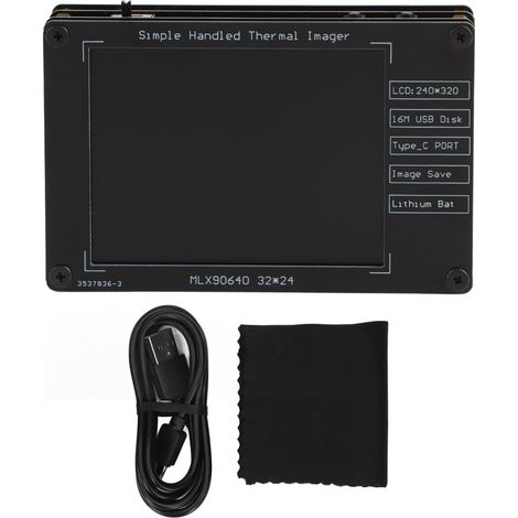 Caméra thermique numérique LCD 2,8 pouces avec batterie, outil multifonction de détection de température (1/5)