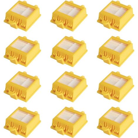 Lot de 12 Filtres Remplacement Pour iRobot Roomba 700 760 770 772 774 775 776 780 782 785 786 790 Rechange kit d'accessoires Compatible pour iRobot ROOMBA serie 700 (1/4)
