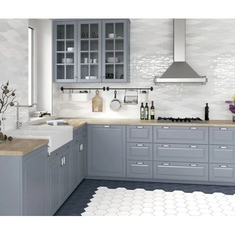 Carrelage Faience murale Rio 7.5x30 cm Blanc Brillant (1/3)