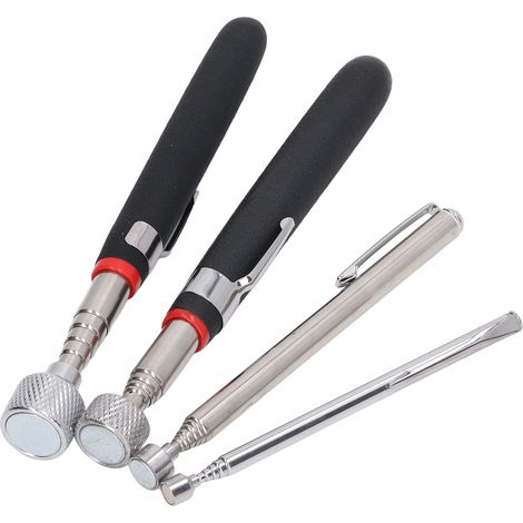 Ensemble de 4 outils de ramassage magnétique avec aimants télescopiques - un cadeau d'anniversaire pour les hommes, les pères et les maris. (1/5)